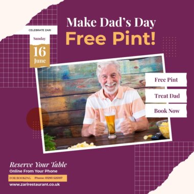 Father's Day, Fathers Day Celebrations, Dads Free Pint