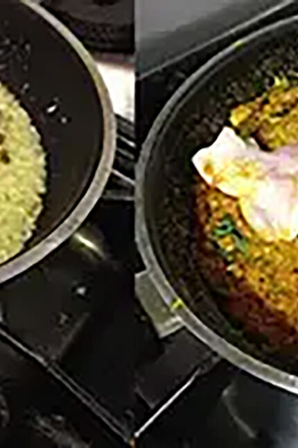 Gourmet chicken Lucknawi biryani with fluffy saffron-infused basmati rice.