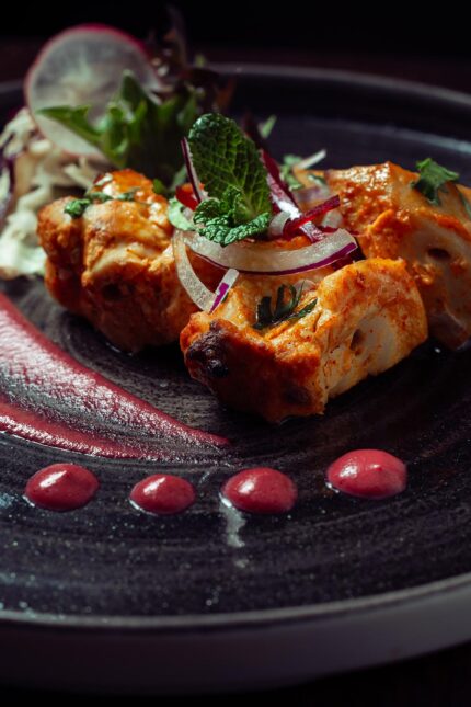Award-winning Chicken Tikka Masala from Zari Restaurant for takeaway or dine-in.