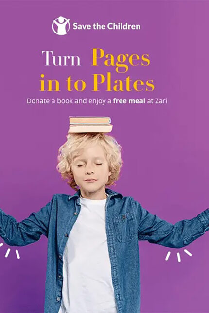 Donate a used book at Zari Crawley to support local community charity projects.