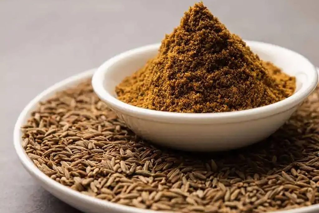 Healthy cumin spice ingredients at Zari Indian Restaurant, Crawley.