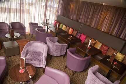 The ultimate spacious party venue space set up for a large celebration at Zari Crawley.