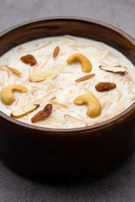 Traditional sweet payasam dessert providing a rich finish to an Indian dinner.