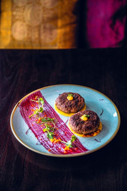 Gourmet Indian kebabs served fresh for parents during our Books for Bites campaign.