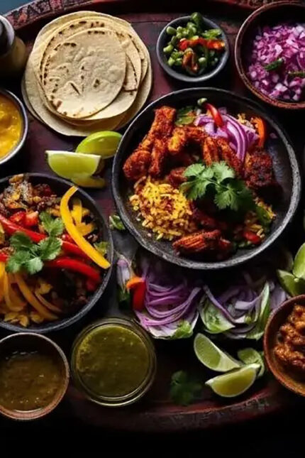 Spiced vegetable madras curry packed with hot, aromatic regional flavours.