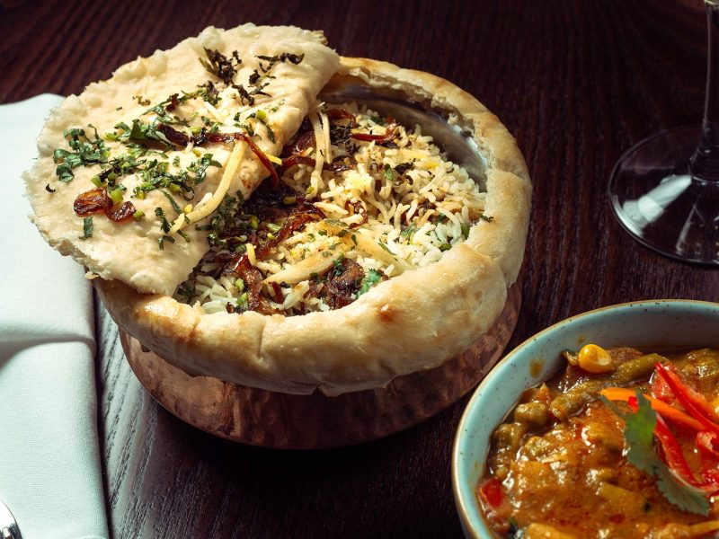 Parda biryani and regional Indian dishes for a private dining menu at Zari.