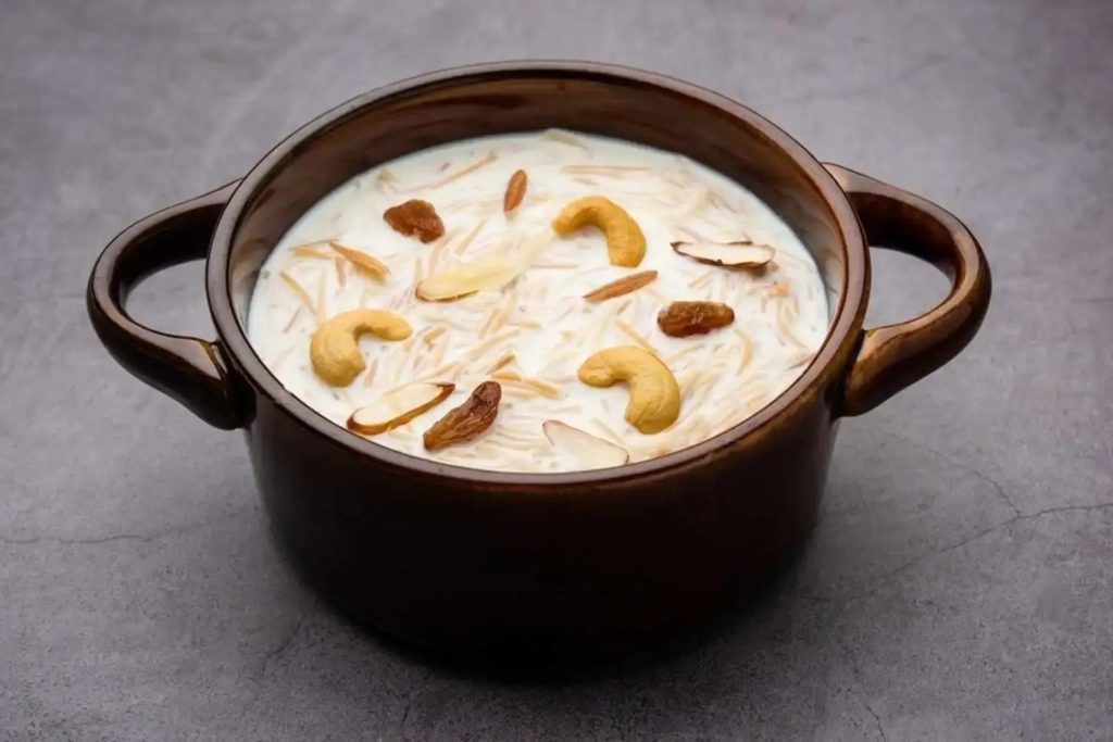 Traditional sweet payasam dessert providing a rich finish to an Indian dinner.